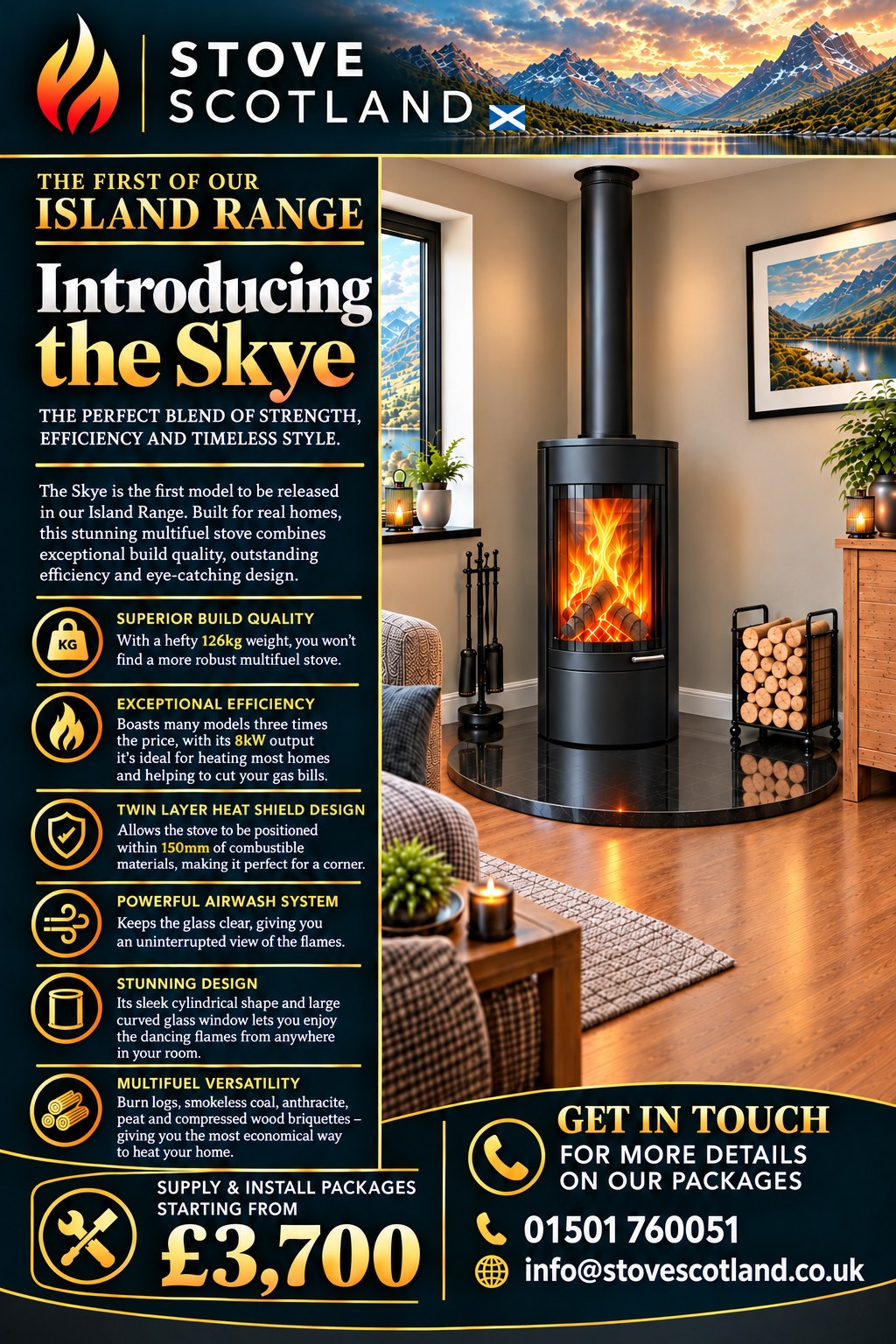 Introducing the Skye - first of our Island Range, packages from £3,700