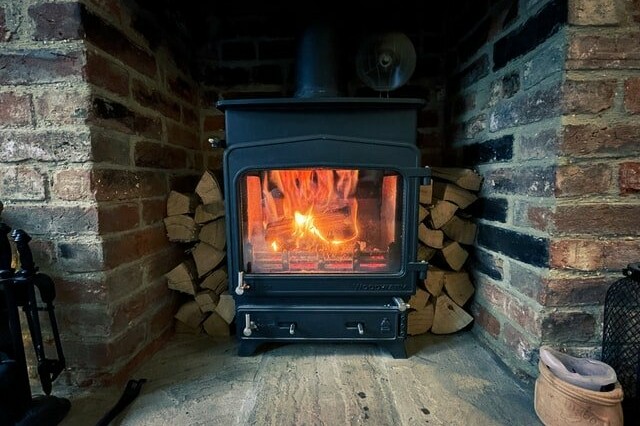 log burner stove